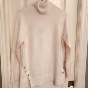 $165NEW MICHAEL Michael Kors gold buttoned sweater
